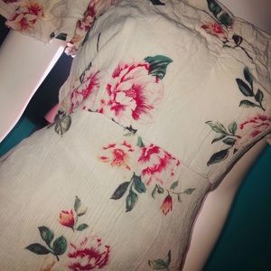pink flowers Dress
